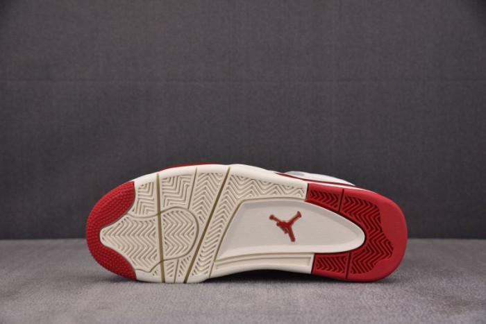 Air Jordan 4 Retro Pale Ivory Sierra Red (Women
